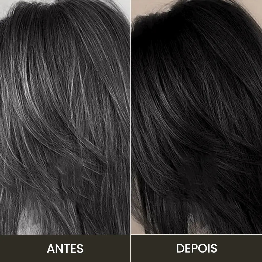 Bastão que cobre fios brancos sem usar tinta