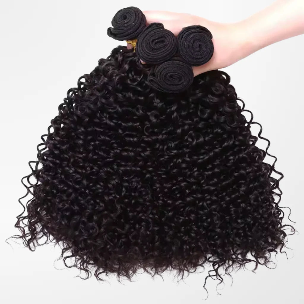 aplique cacheado de cabelo humano