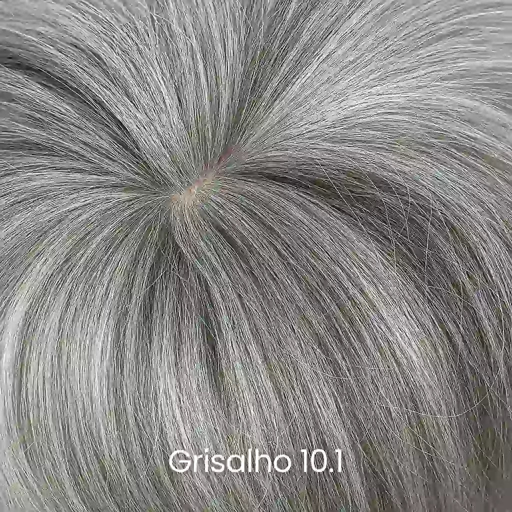 Topo de cabelo curto grisalho