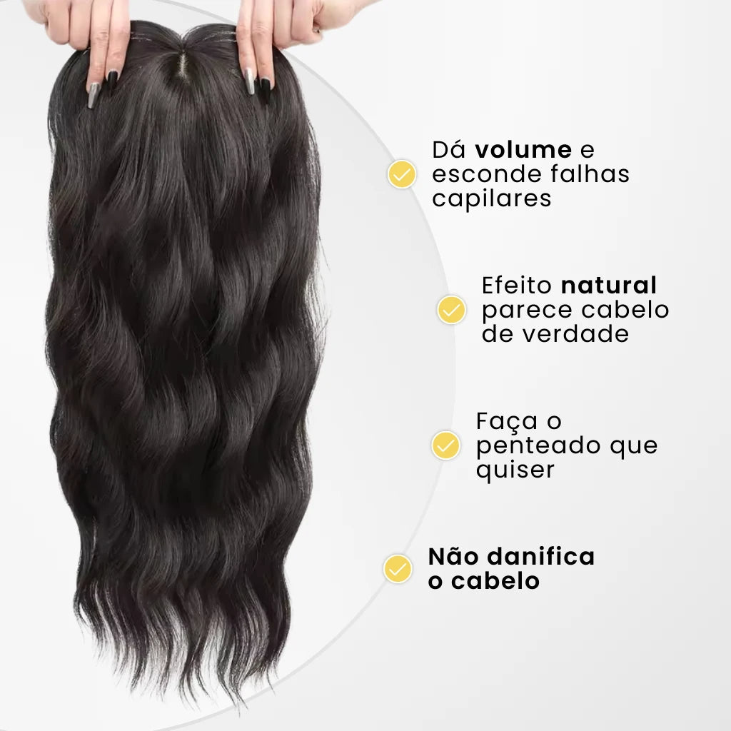 Topo de Cabelo ondulado com efeito natural que não estraga o cabelo
