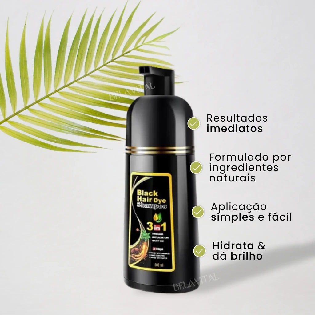 Tenha resultados imediatos com a tinta formulada à base de ingredientes naturais. Com aplicação fácil e prática que tinge o cabelo enquanto hidrata e dá brilho
