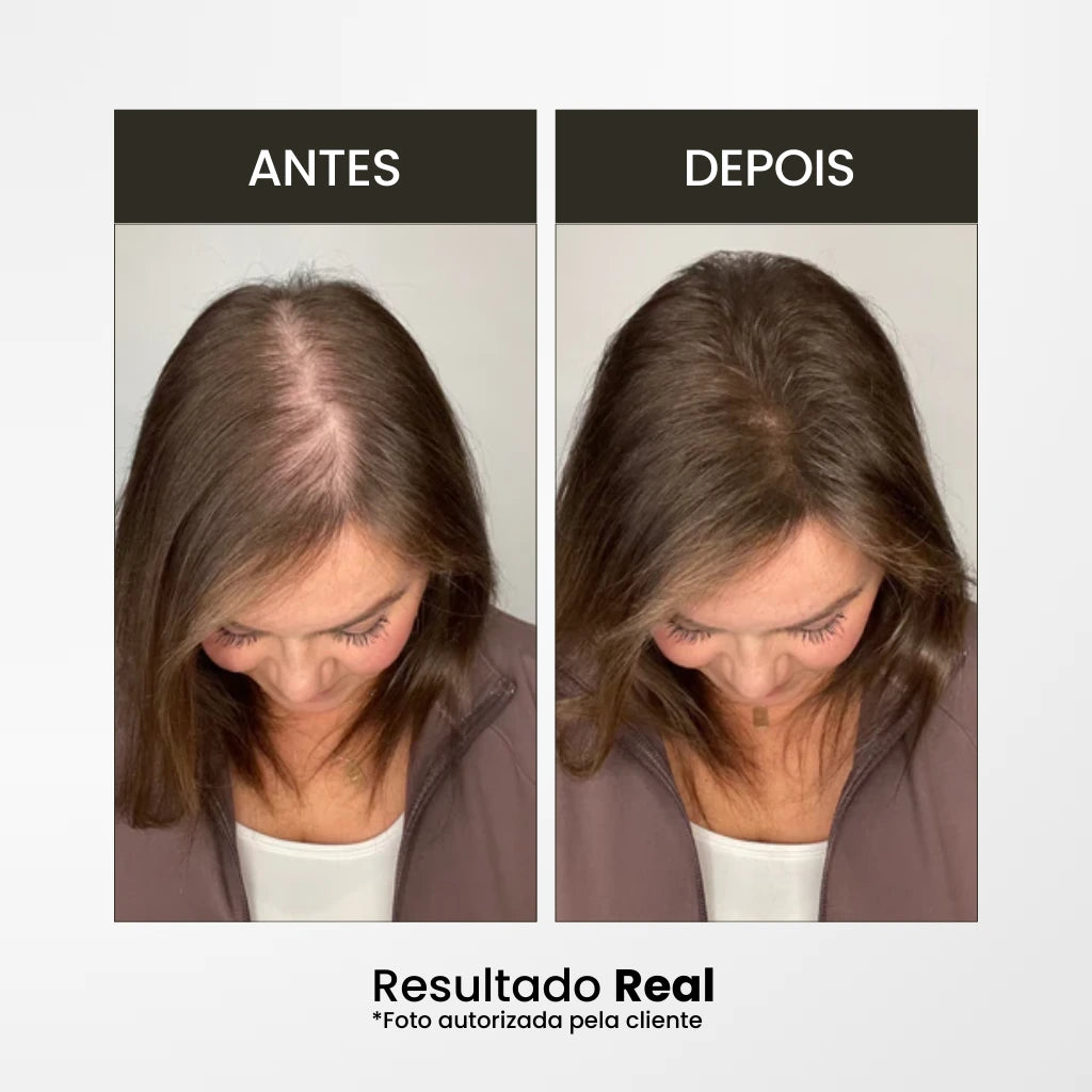 Resultado natural após o uso do Corretivo capilar