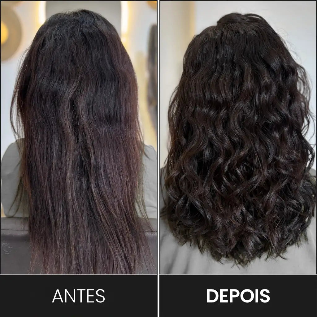 Resultado da desprogressiva em cabelo alisado por progressiva