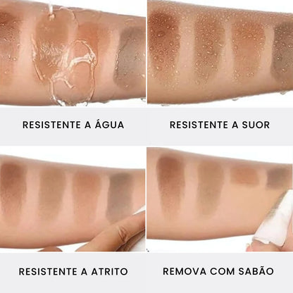 O Toppik não mancha as roupas nem sai com suor por ser resistente à água e atritos