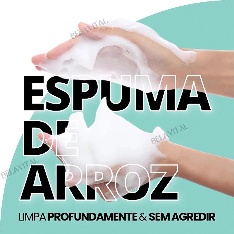 Espuma de Limpeza Facial com Arroz: Hidratação e Pureza em Um Toque - Bela Vital