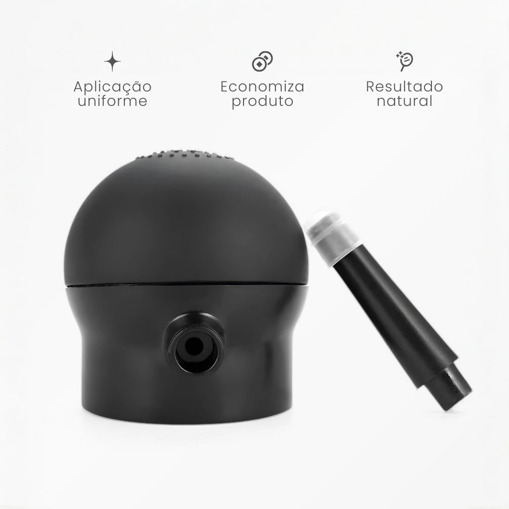 O aplicador do toppik economiza produto e garante um resultado mais natural e uniforme