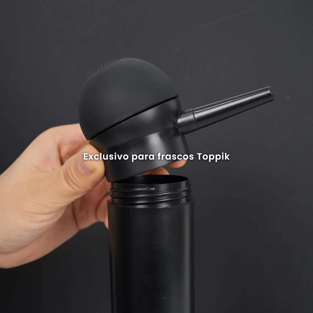 Aplicador desenvolvido exclusivamente para os frascos de Toppik