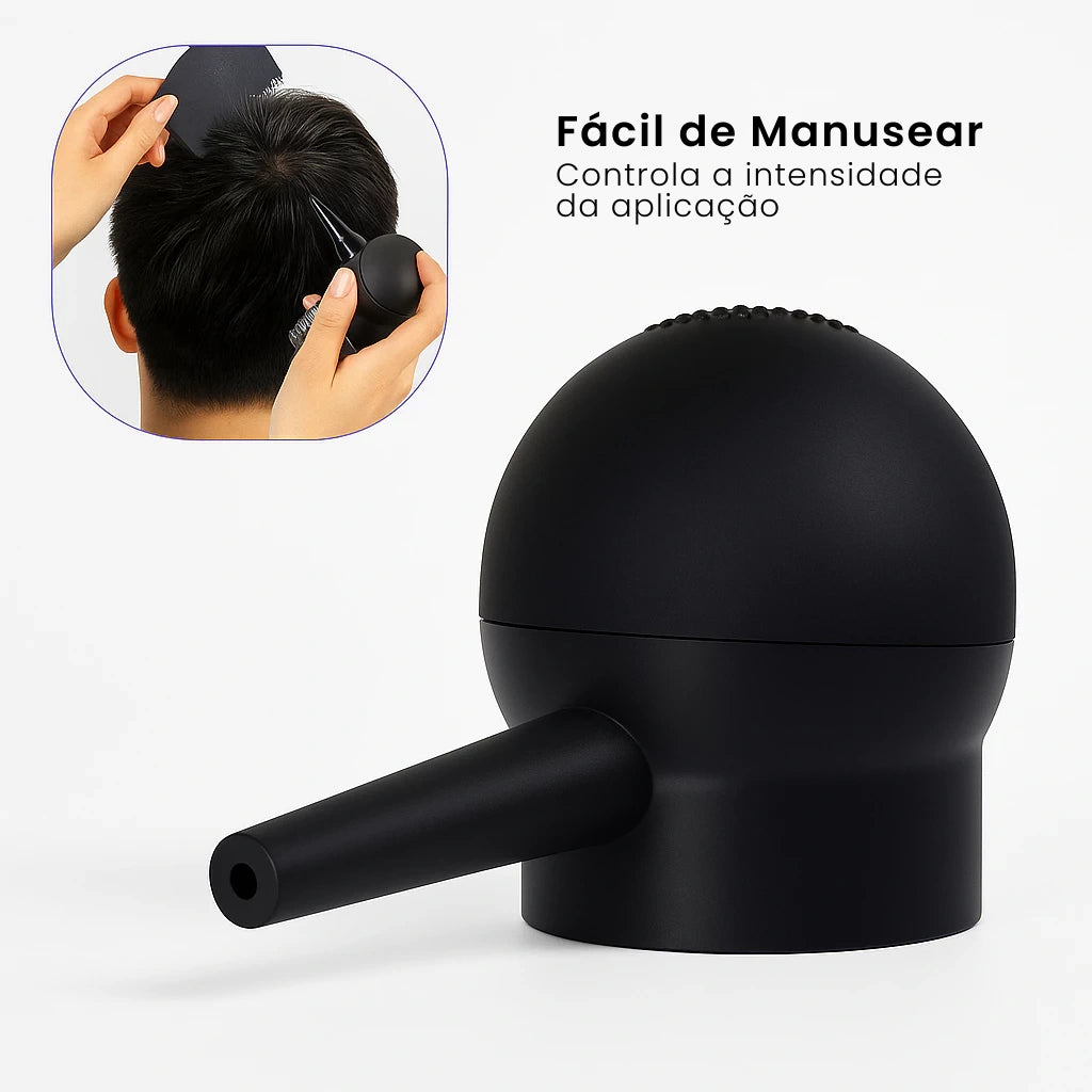 Aplicador para toppik é fácil de manusear e serve para controlar a intensidade da aplicação