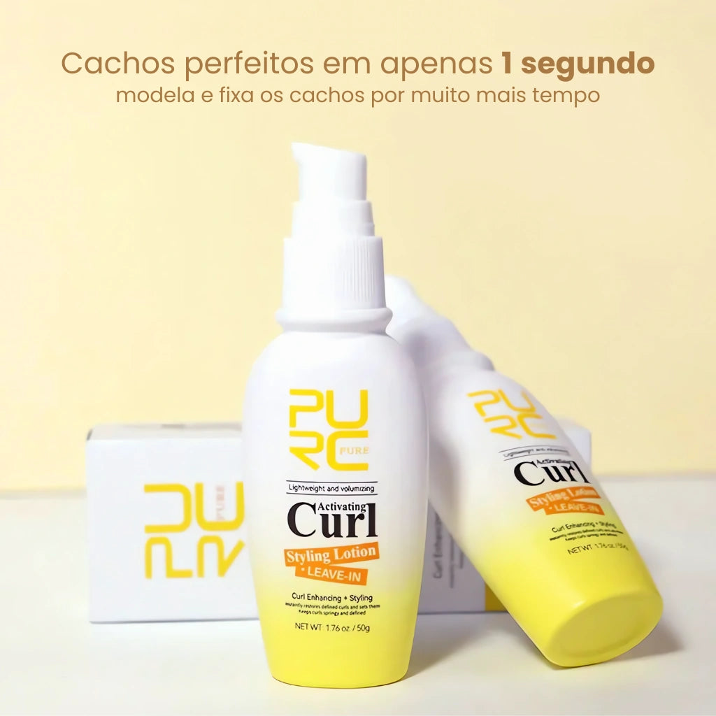 Defina seus cachos em apenas 1 segundo com o Ativador de Cachos PurcCurl