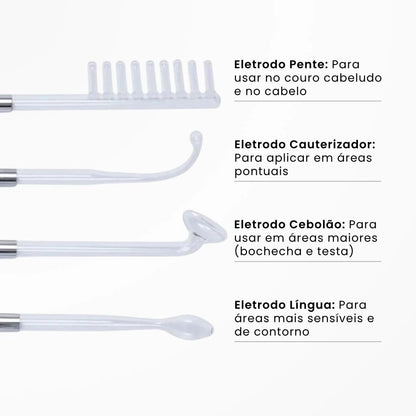 Eletrodos do aparelho de altafrequencia