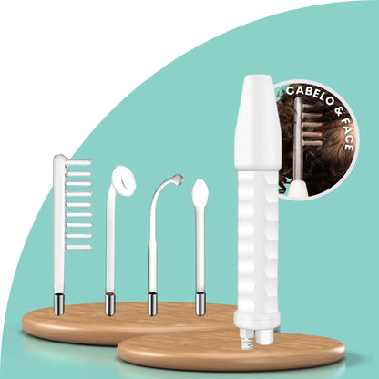 Kit de Alta frequencia profissional para tratamento capilar e facial