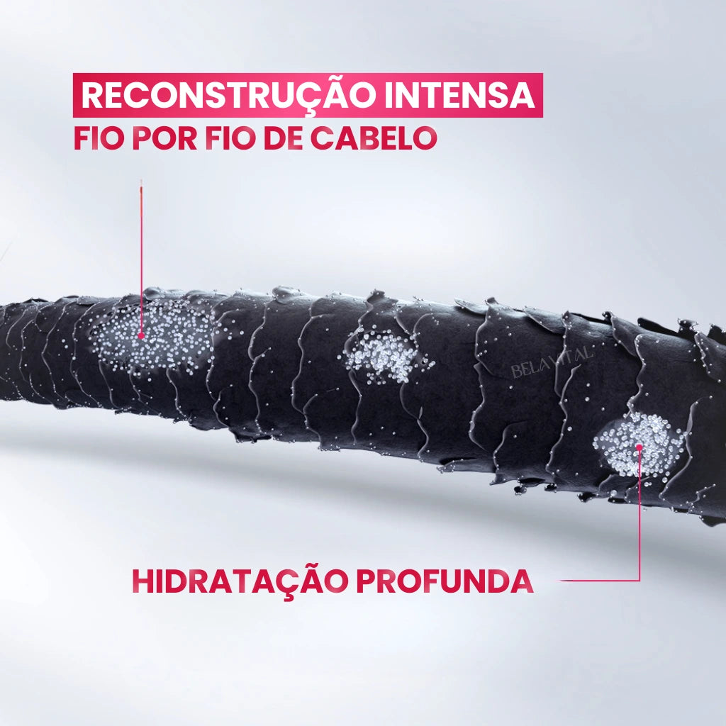 Obtenha com o Creme Fino uma Reconstrução Intensa do cabelo, fio por fio, além de Hidratação Profunda.
