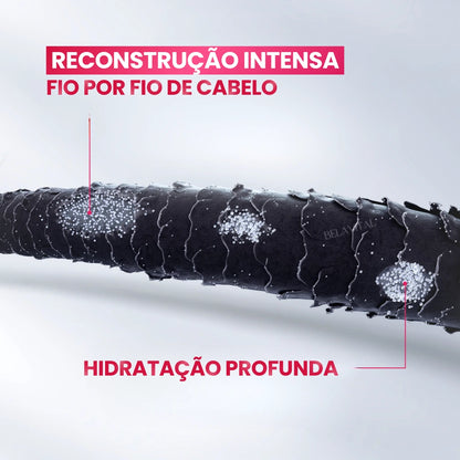 Obtenha com o Creme Fino uma Reconstrução Intensa do cabelo, fio por fio, além de Hidratação Profunda.
