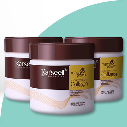 Máscara Karseell Maca Power Collagen 500ml de 3 Unidades da Bela Vital.