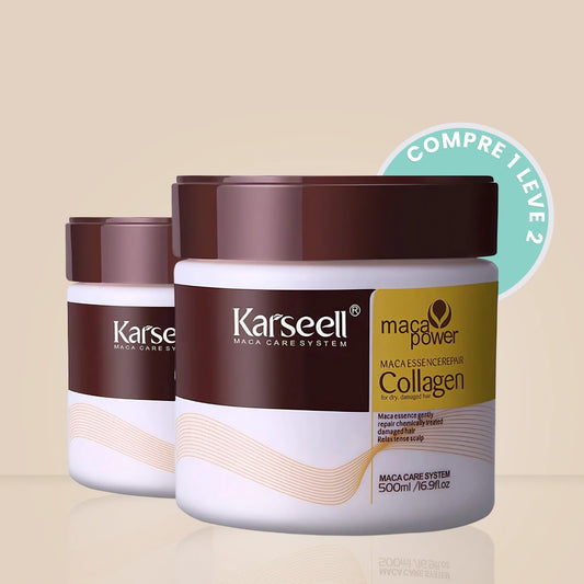 Karseell Collagen Hair Mask da Bela Vital.Máscara de Colágeno Karseell Original: Renovação e Brilho para Cabelos | COMPRE 1 LEVE 2 da Bela Vital.