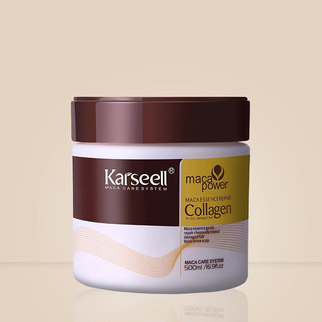 Karseell Collagen Hair Mask da Bela Vital. A Máscara de Colágeno Karseell Original traz Renovação e Brilho para seus Cabelos.