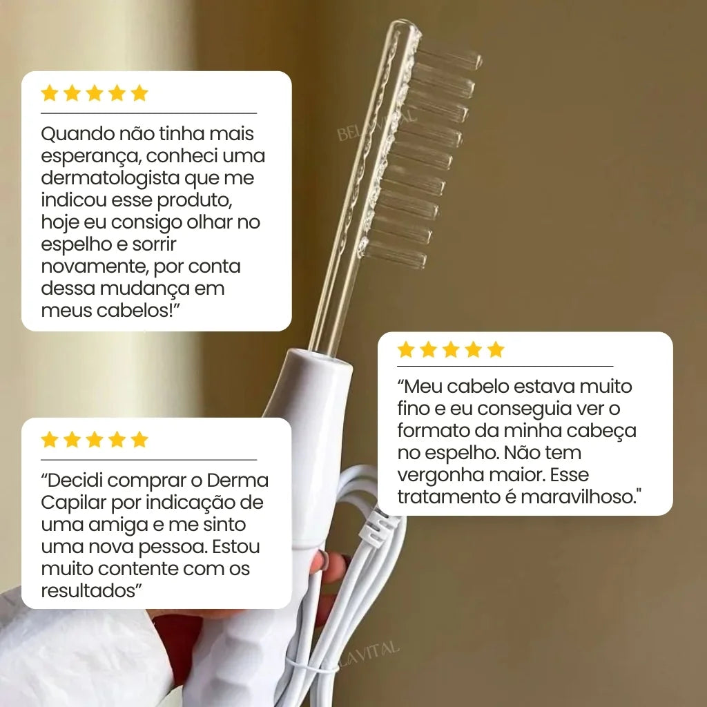 Relato de clientes satisfeitos que utilizaram o Derma Capilar da Loja Bela Vital