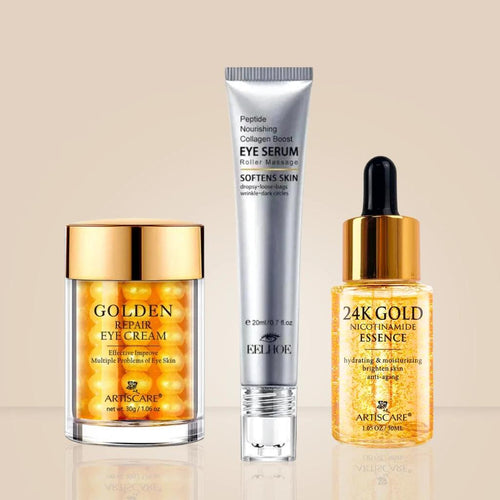 Kit Facial Anti-Idade 24K: Cuidado e Rejuvenescimento Facial Completo - Bela Vital