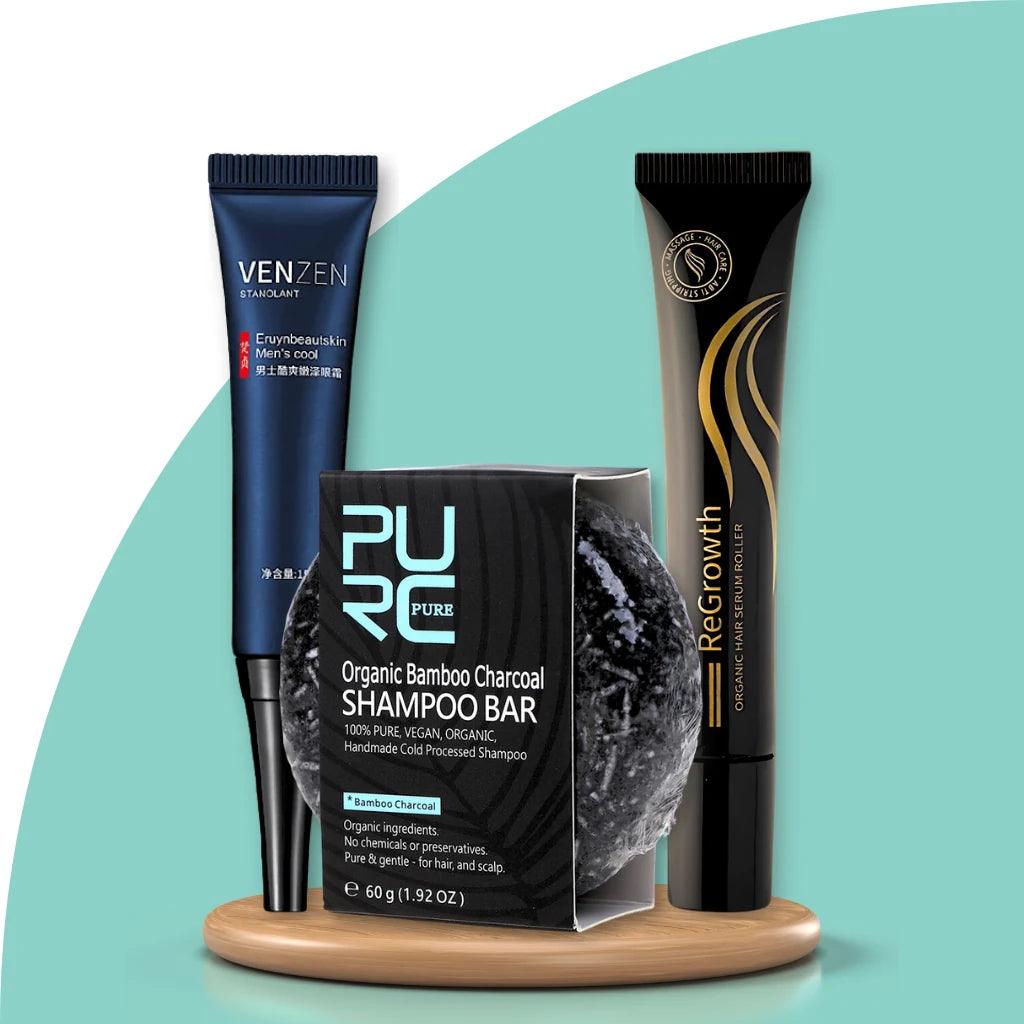 Kit Masculino Presente: Cuidados Essenciais Exclusivos | Cabelo, Barba e Rosto - Bela Vital