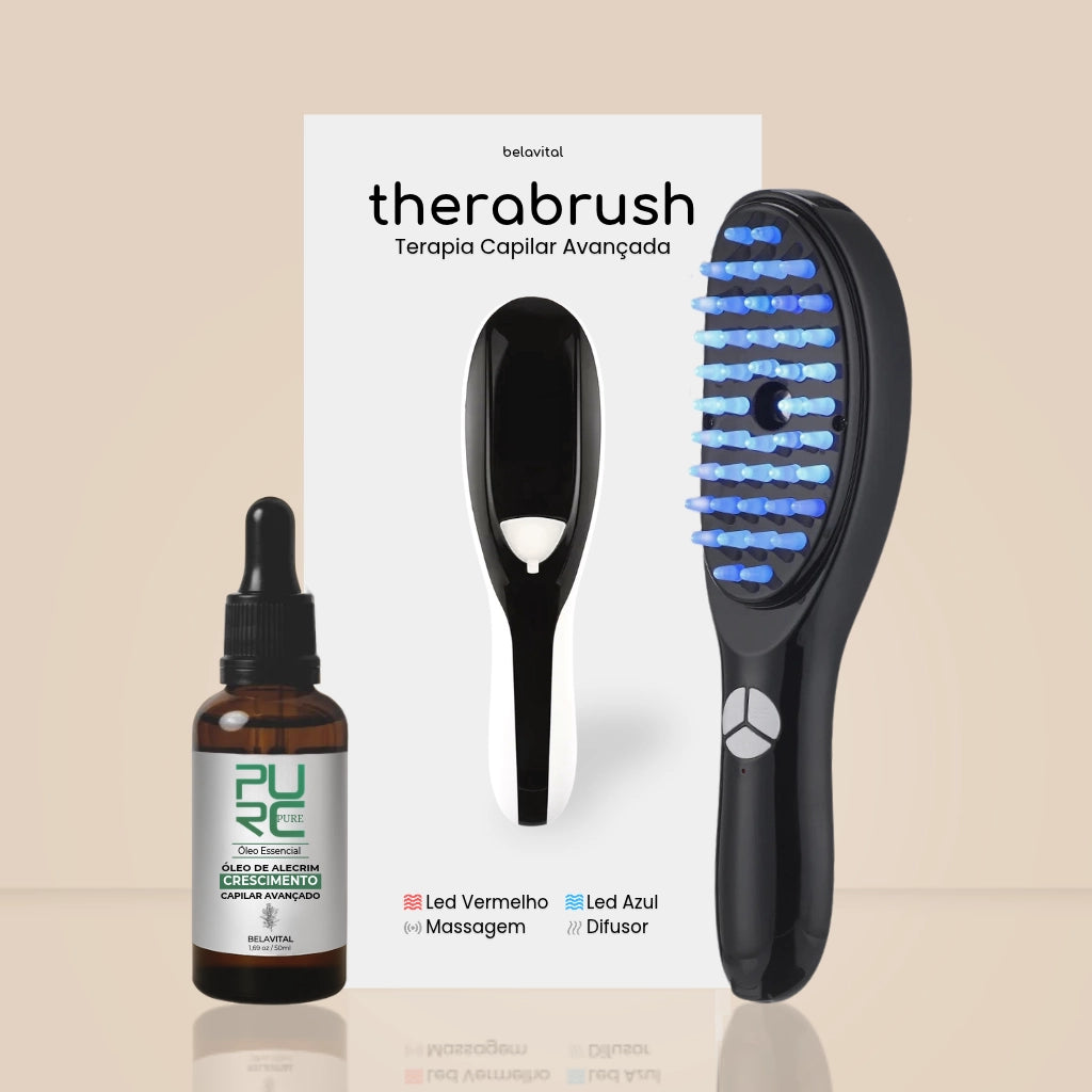 Kit Antiqueda | Escova Therabrush & Óleo de Alecrim