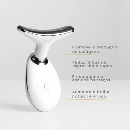 Massageador e Modelador de Rosto LED: Reduz Rugas e Papada