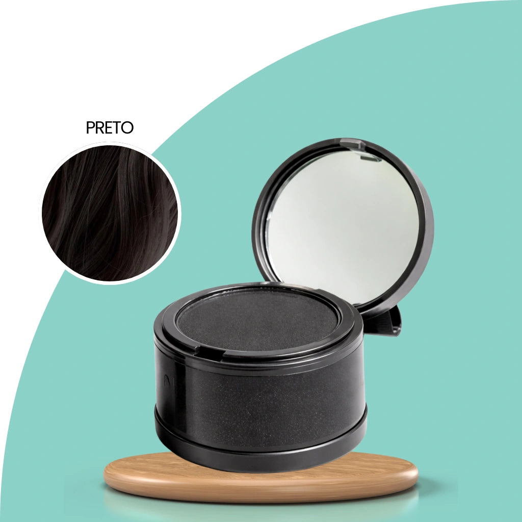 Maquiagem capilar para cabelo preto