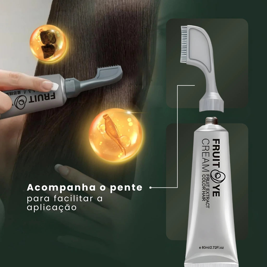 Na compra da tinta NatuuriColor você ganha de brinde um pente para facilitar a aplicação.
