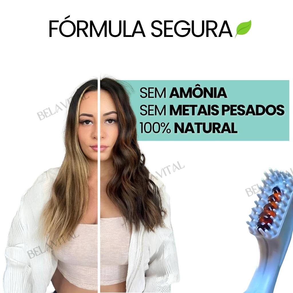 Fórmula 100% segura, sem amônia, sem metais pesados e 100% natural.