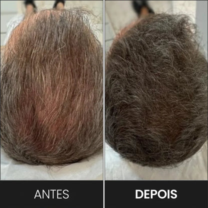 Cliente que usou o shampoo em barra purcpure brown e teve os fios escurecidos naturalmente