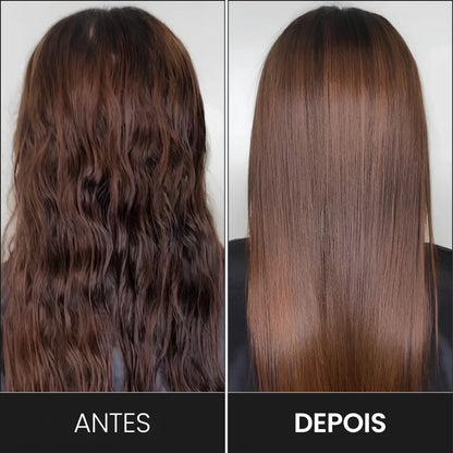 Resultado do alisamento feito com o creme Renova Hair