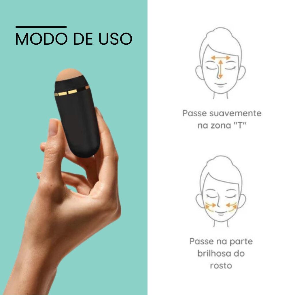 Rolo Facial de Pedra Vulcânica: Controle de Oleosidade - Bela Vital