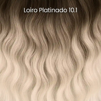 Topo de Cabelo loiro platinado ondulado