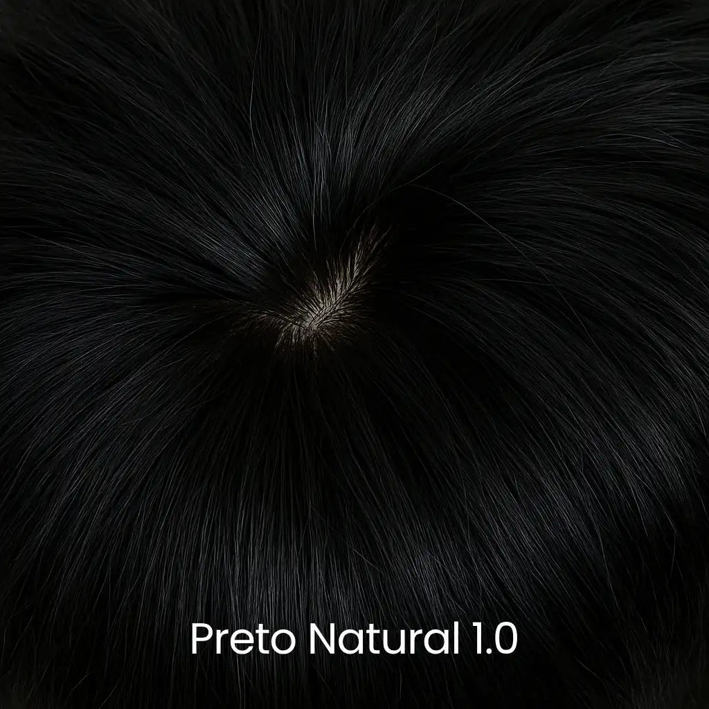 Topo de cabelo curto preto