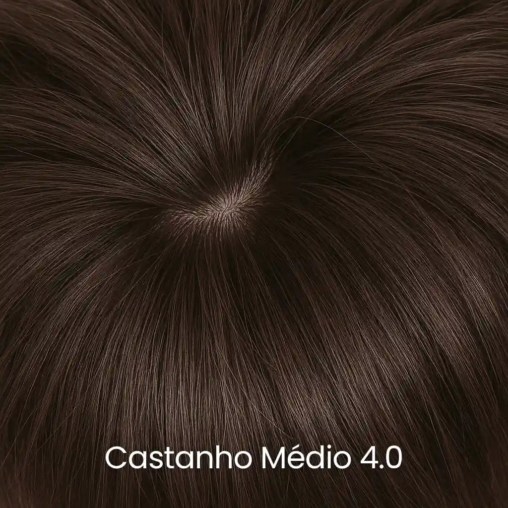 Topo de cabelo curto castanho médio