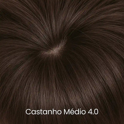 Topo de cabelo curto castanho médio