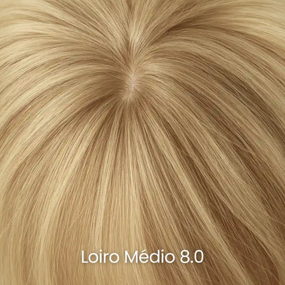Topo de cabelo curto loiro médio