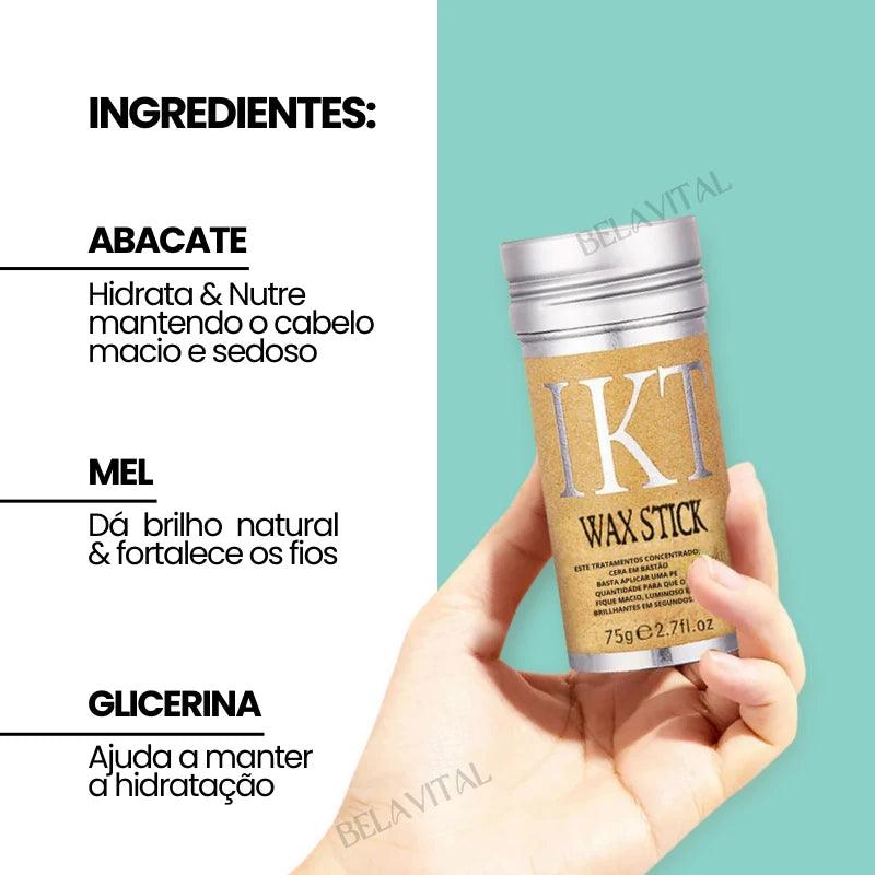 Cera em Bastão Wax Stick: Cabelo Penteado e Livre de Fizz - Bela Vital