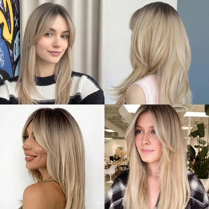 Top Closure - Topo de Cabelo Natural com Franja 45cm | Para Alopecia e Falhas