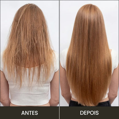 Foto mostrando o resultado do tratamento capilar para crescimento, feito com a BreoBrush