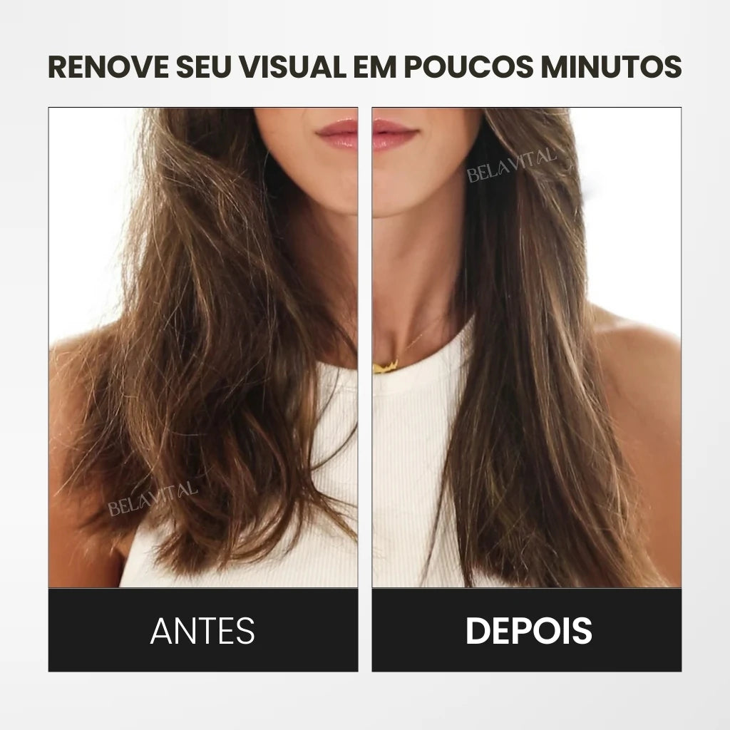 Renove seu visual em poucos minutos com a TrimLux Hai, a escova alemã aparadoura de pontas duplas