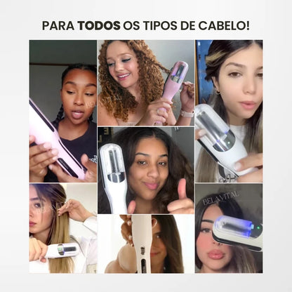 A Escova Aparadora de Pontas Duplas é ideal para todos os tipos de cabelo!